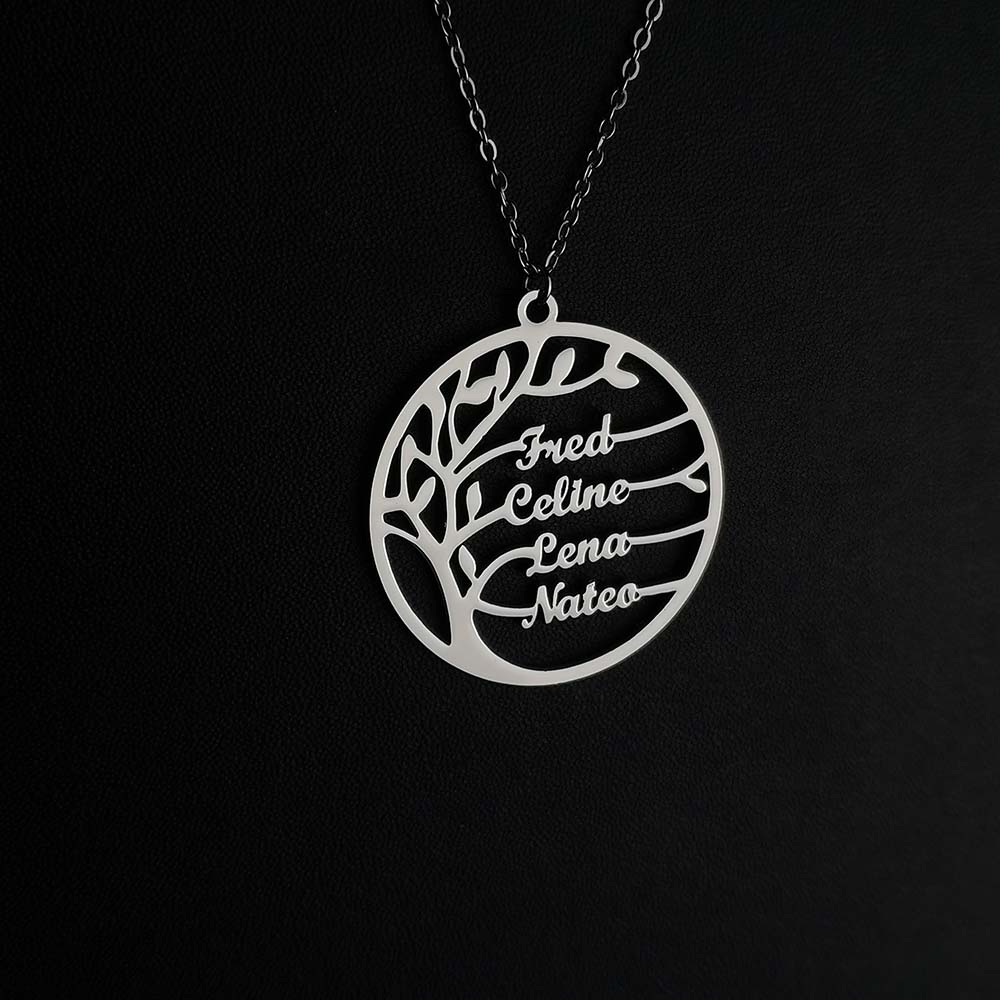 Custom Tree of Life Necklace f – Plant Parent Name Bewertung und Preis